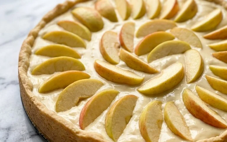 Apfel Schmandkuchen: In Min. bereit für Ofen!