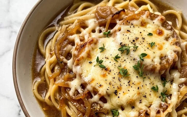Französische Zwiebel-Pasta: Klassiker neu interpretiert