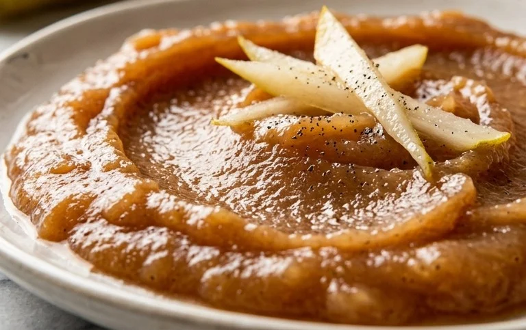 Slow Cooker Vanilla Bean Pear Butter