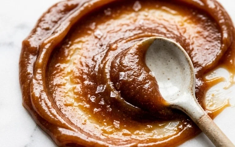 Gesalzene Karamell Honigcrisp Apfelbutter: Herbstgeschmack