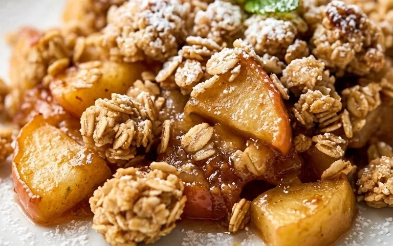 Apple Crumble - knuspriges Dessert mit Apfel